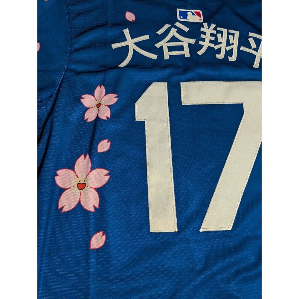 Shohei Ohtani #17 2026 Tokyo Series Cherry Blossom Stitched Dodger Jersey Medium - Picture 7 of 8